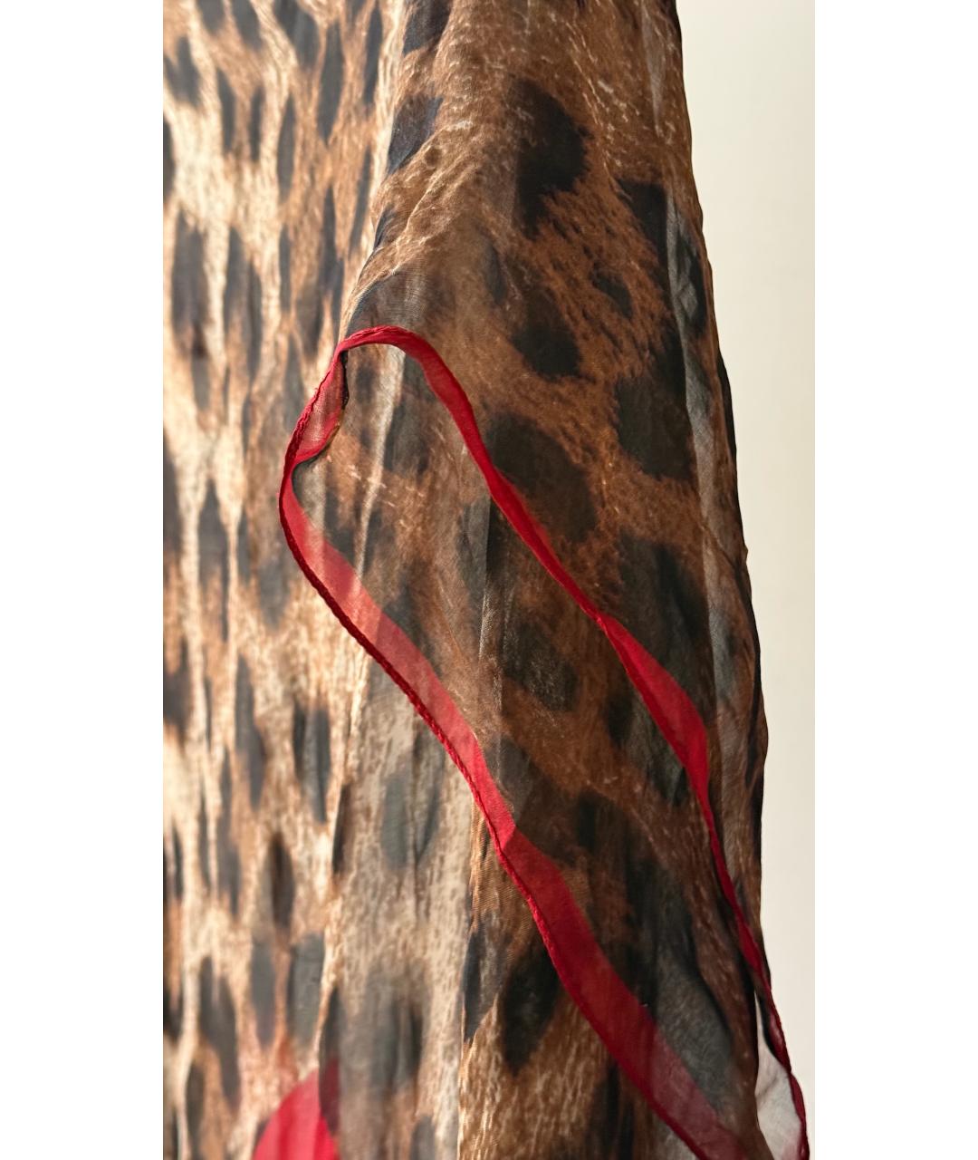 ROBERTO CAVALLI Мульти шелковый шарф, фото 2