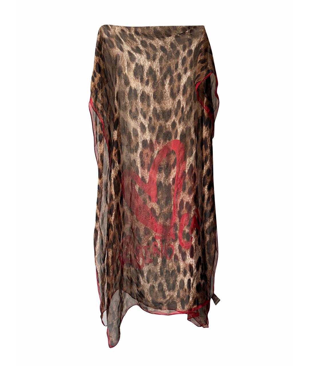 ROBERTO CAVALLI Мульти шелковый шарф, фото 1