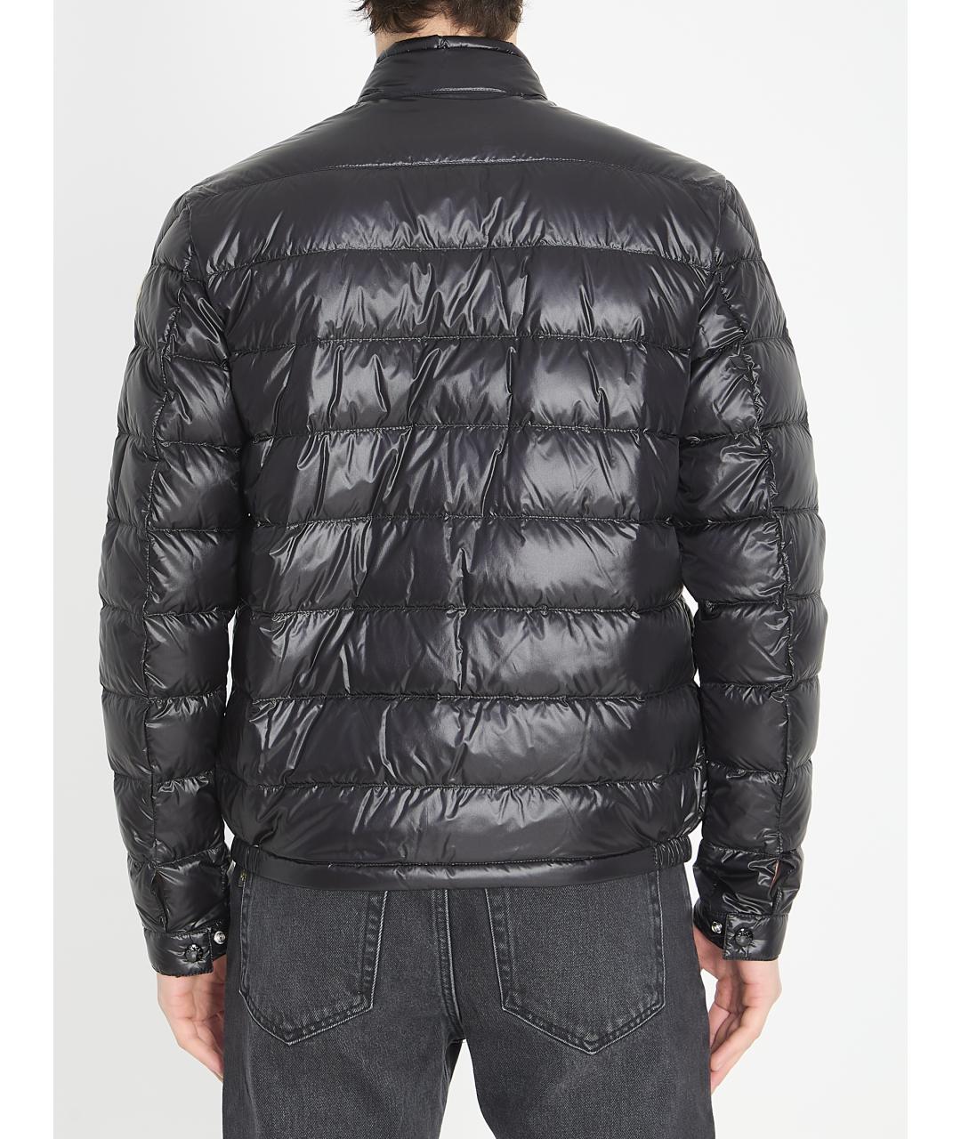 MONCLER Черная полиамидовая куртка, фото 4