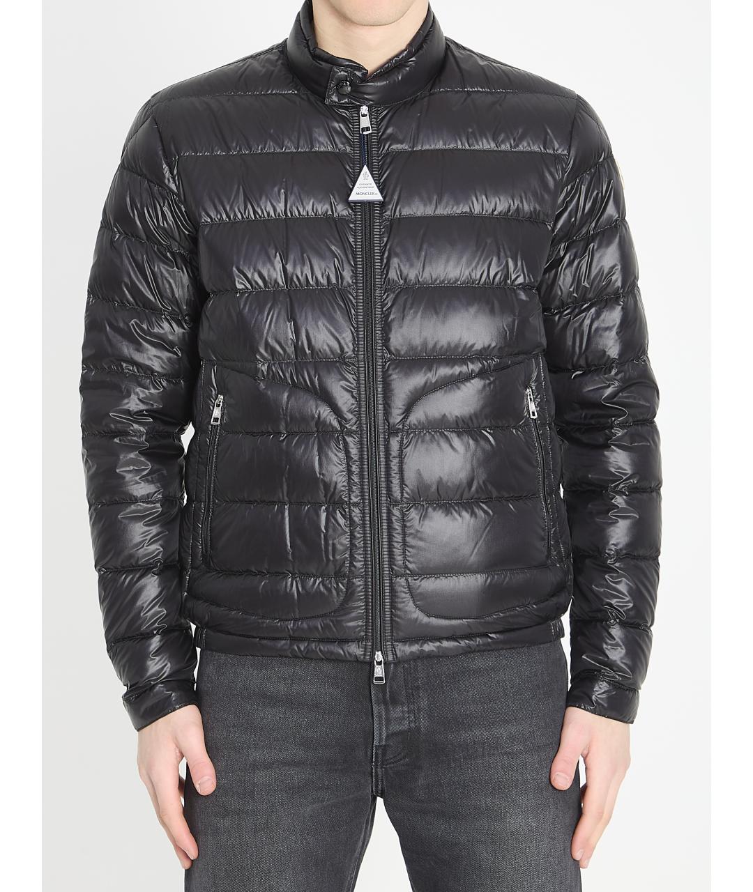 MONCLER Черная полиамидовая куртка, фото 6