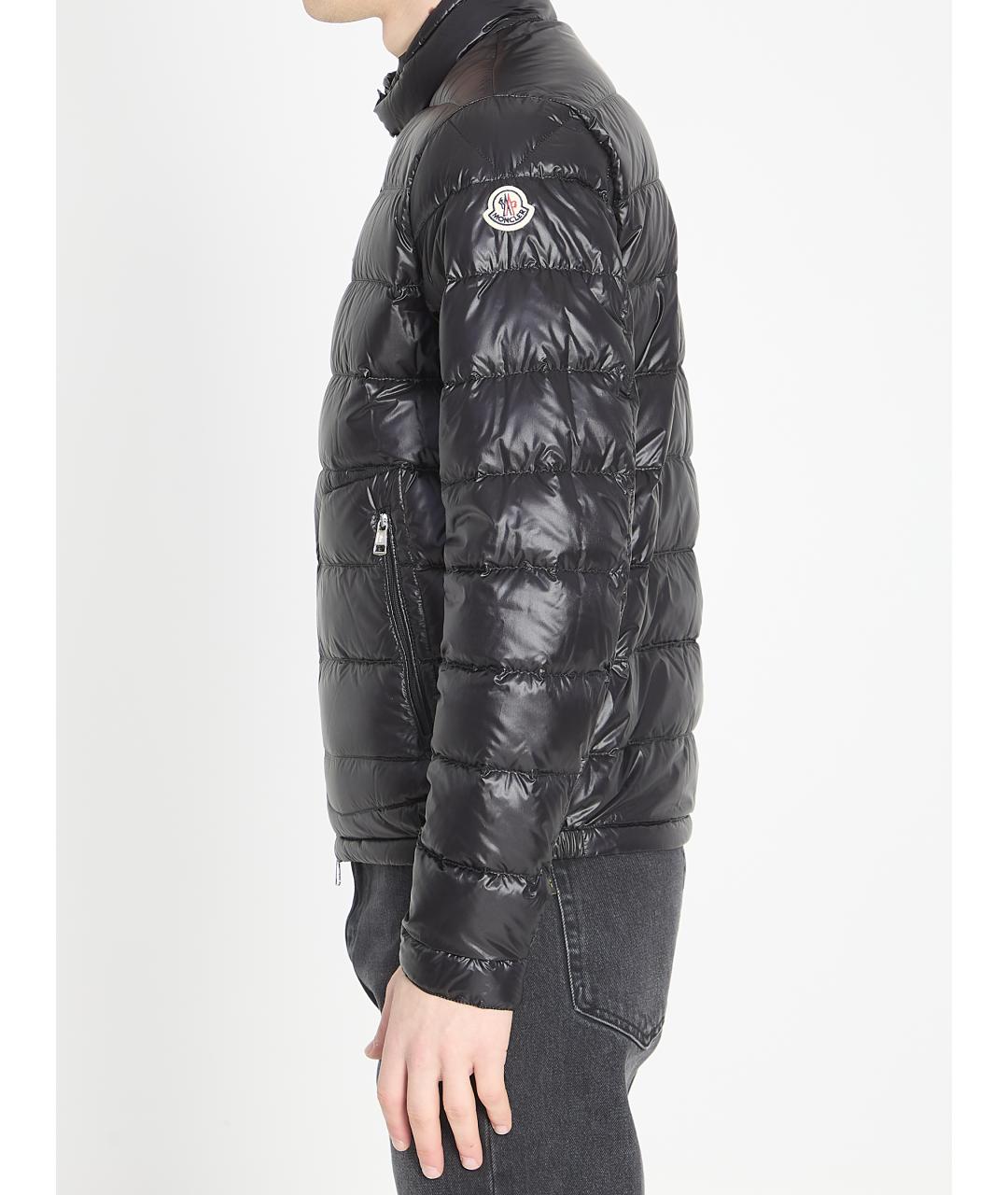 MONCLER Черная полиамидовая куртка, фото 3