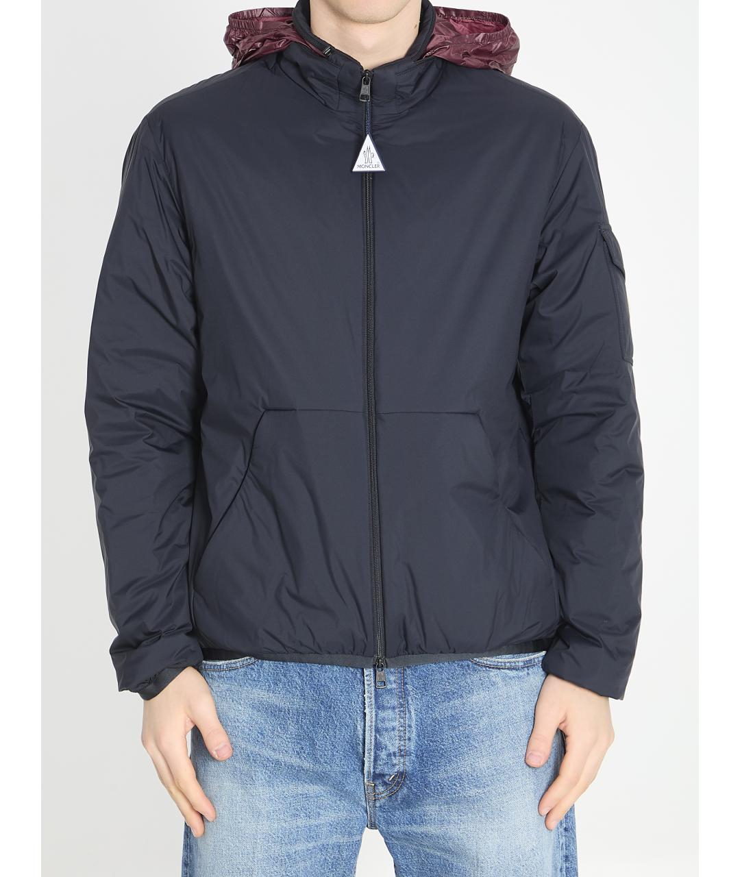 MONCLER Синяя полиамидовая куртка, фото 5