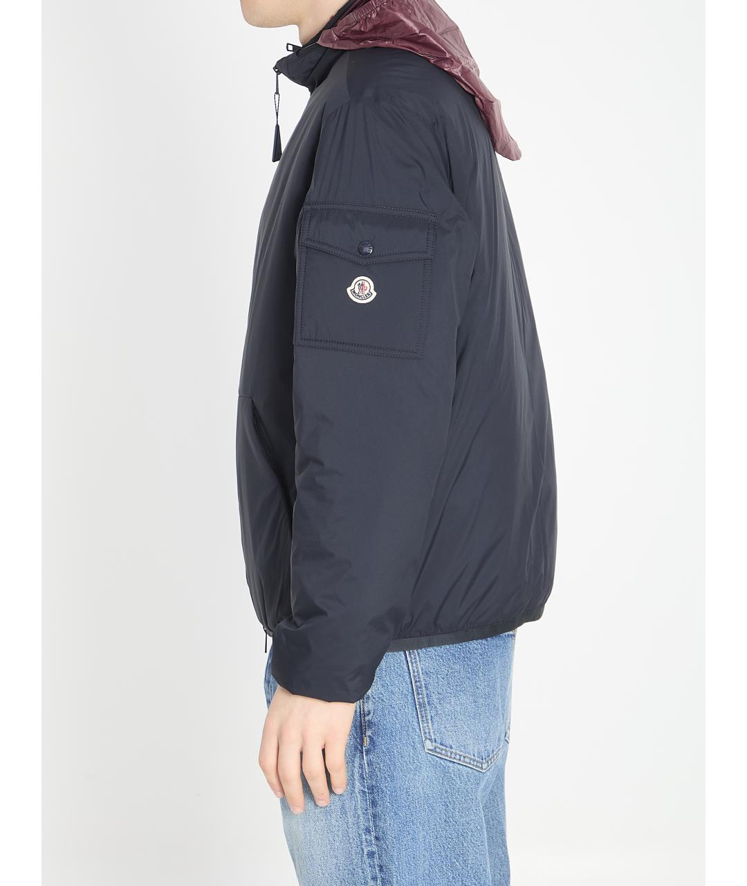 MONCLER Синяя полиамидовая куртка, фото 3