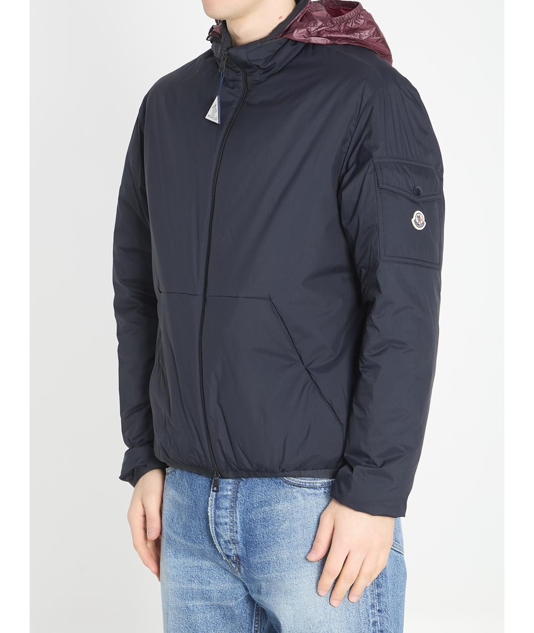 MONCLER Синяя полиамидовая куртка, фото 2