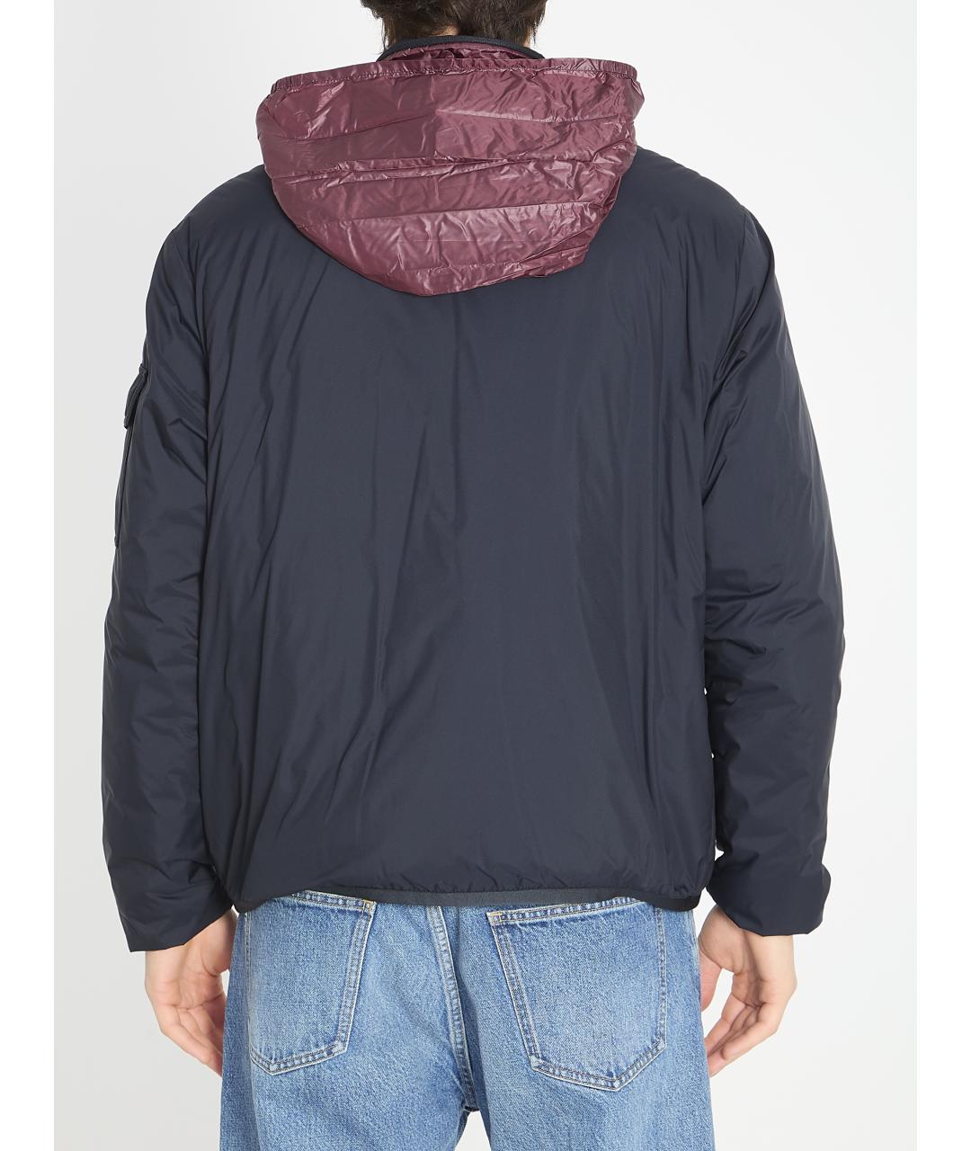 MONCLER Синяя полиамидовая куртка, фото 4