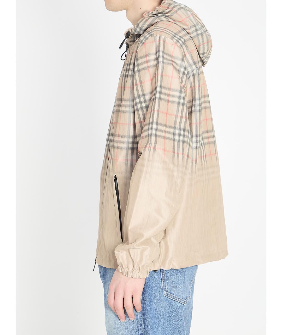 BURBERRY Бежевая вискозная куртка, фото 3