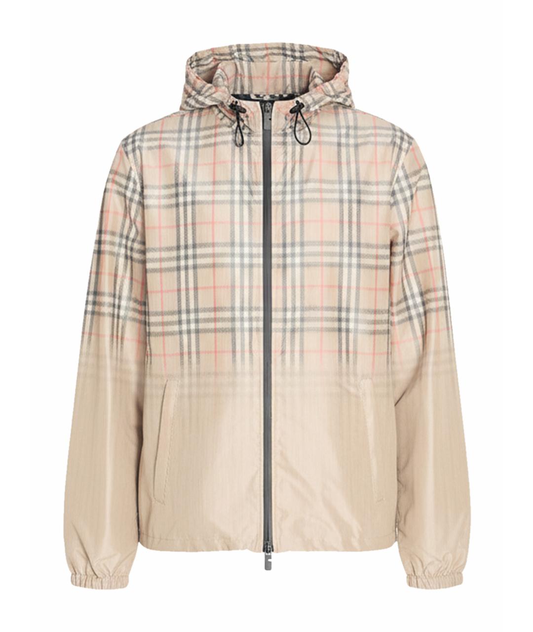 BURBERRY Бежевая вискозная куртка, фото 1