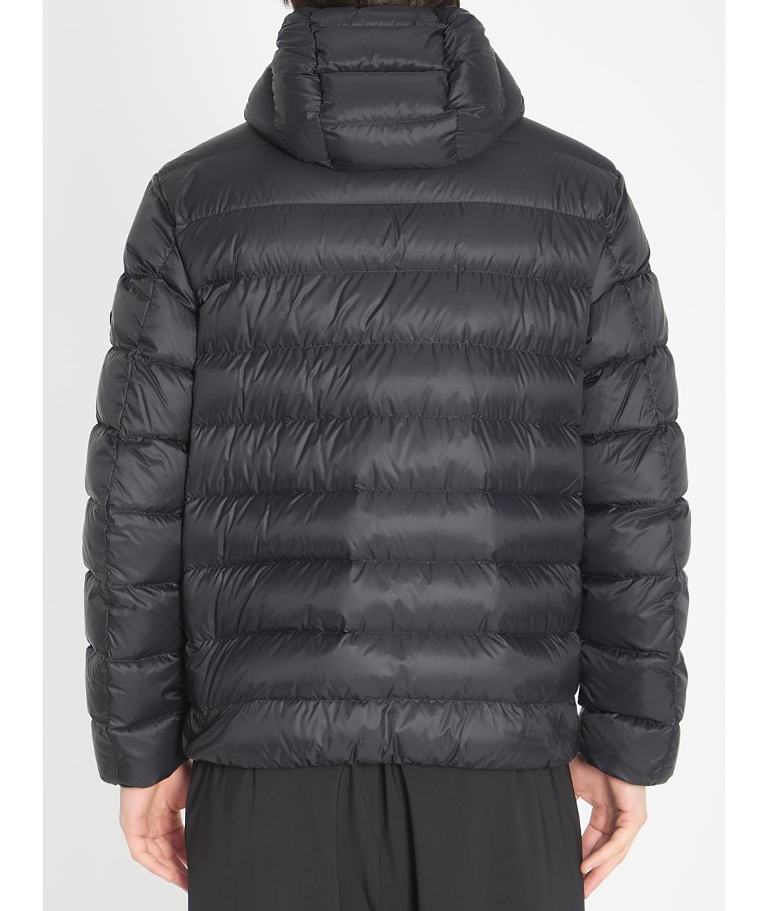 MONCLER Черная полиамидовая куртка, фото 4