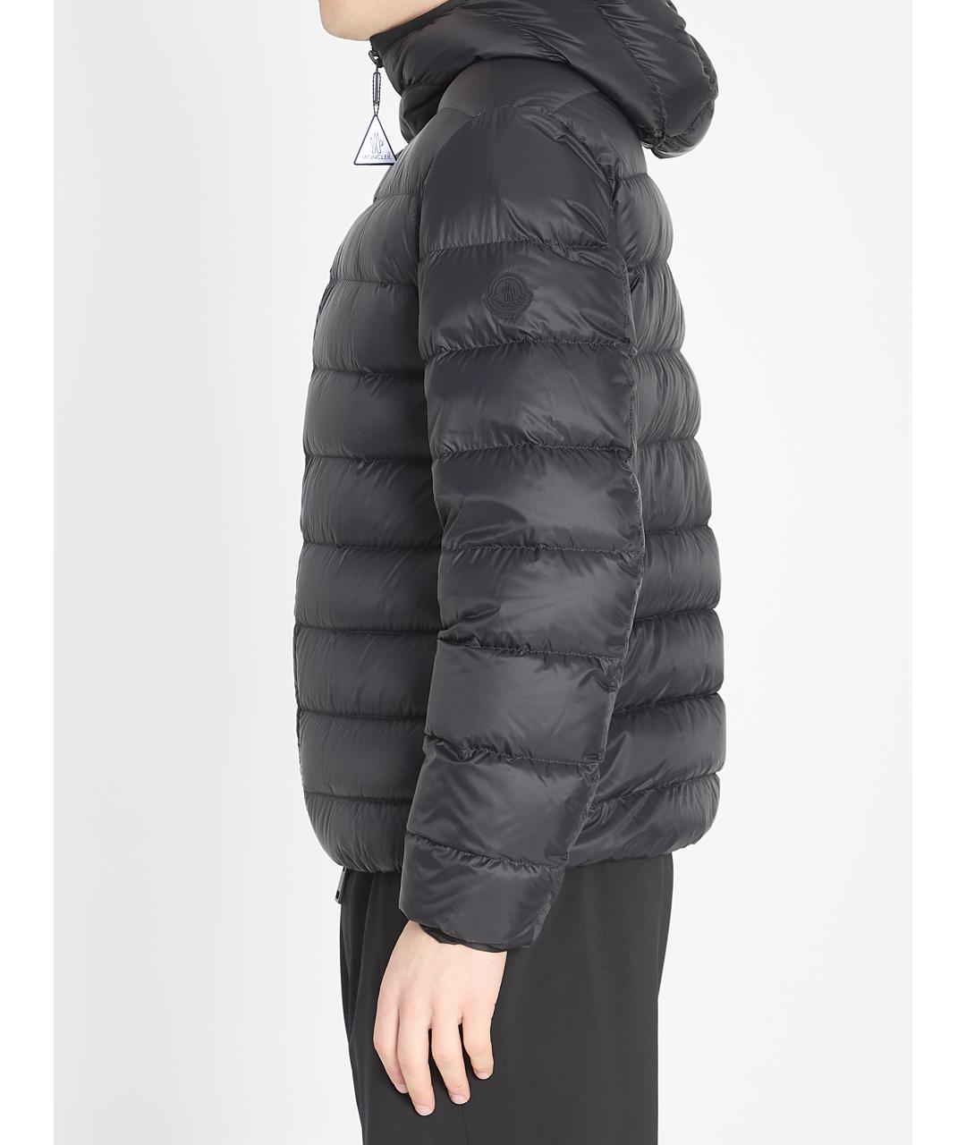 MONCLER Черная полиамидовая куртка, фото 3