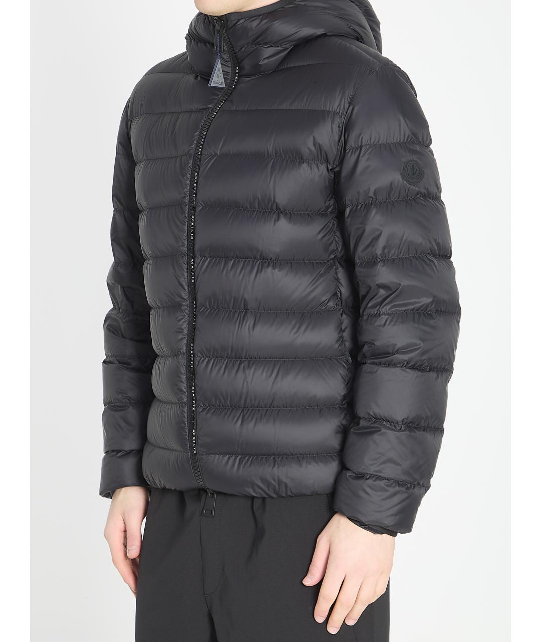 MONCLER Черная полиамидовая куртка, фото 2