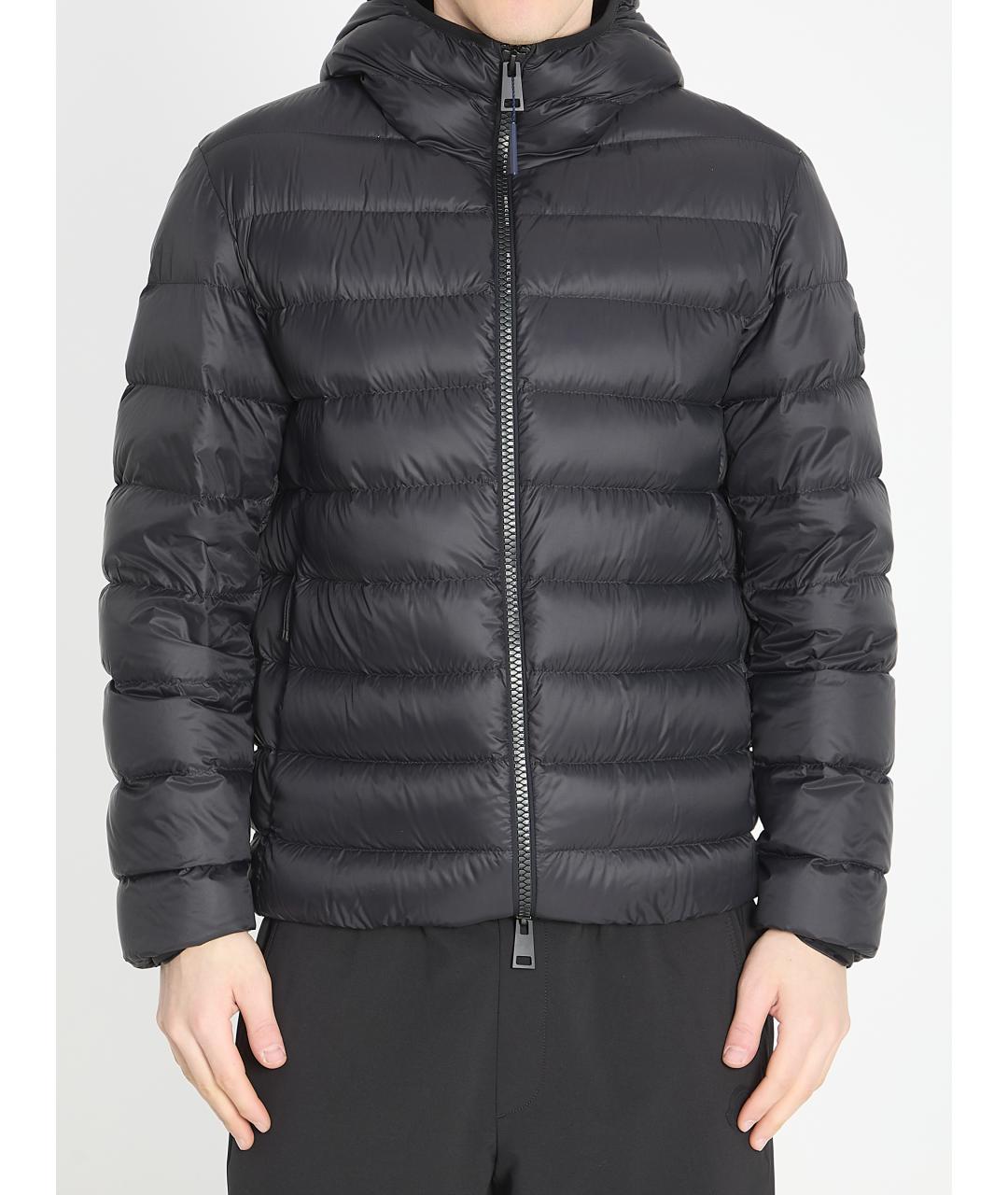 MONCLER Черная полиамидовая куртка, фото 5