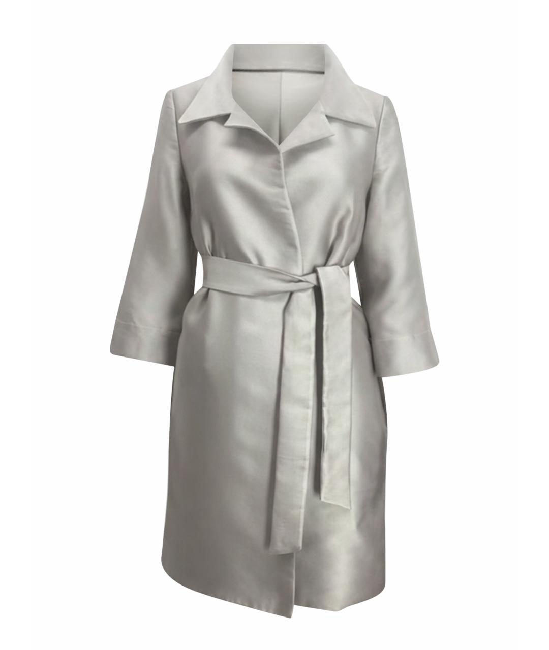 P.A.R.O.S.H. Серый полиэстеровый тренч/плащ, фото 1