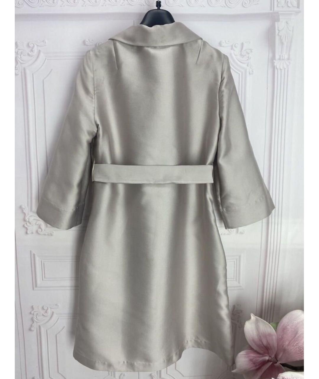 P.A.R.O.S.H. Серый полиэстеровый тренч/плащ, фото 2