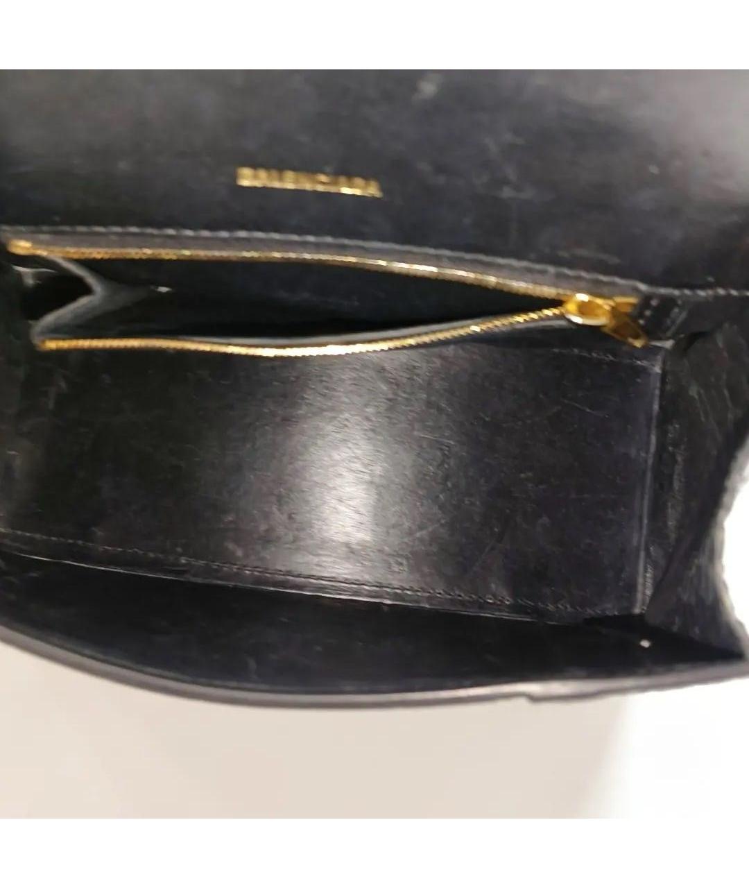 BALENCIAGA Черная кожаная сумка с короткими ручками, фото 5