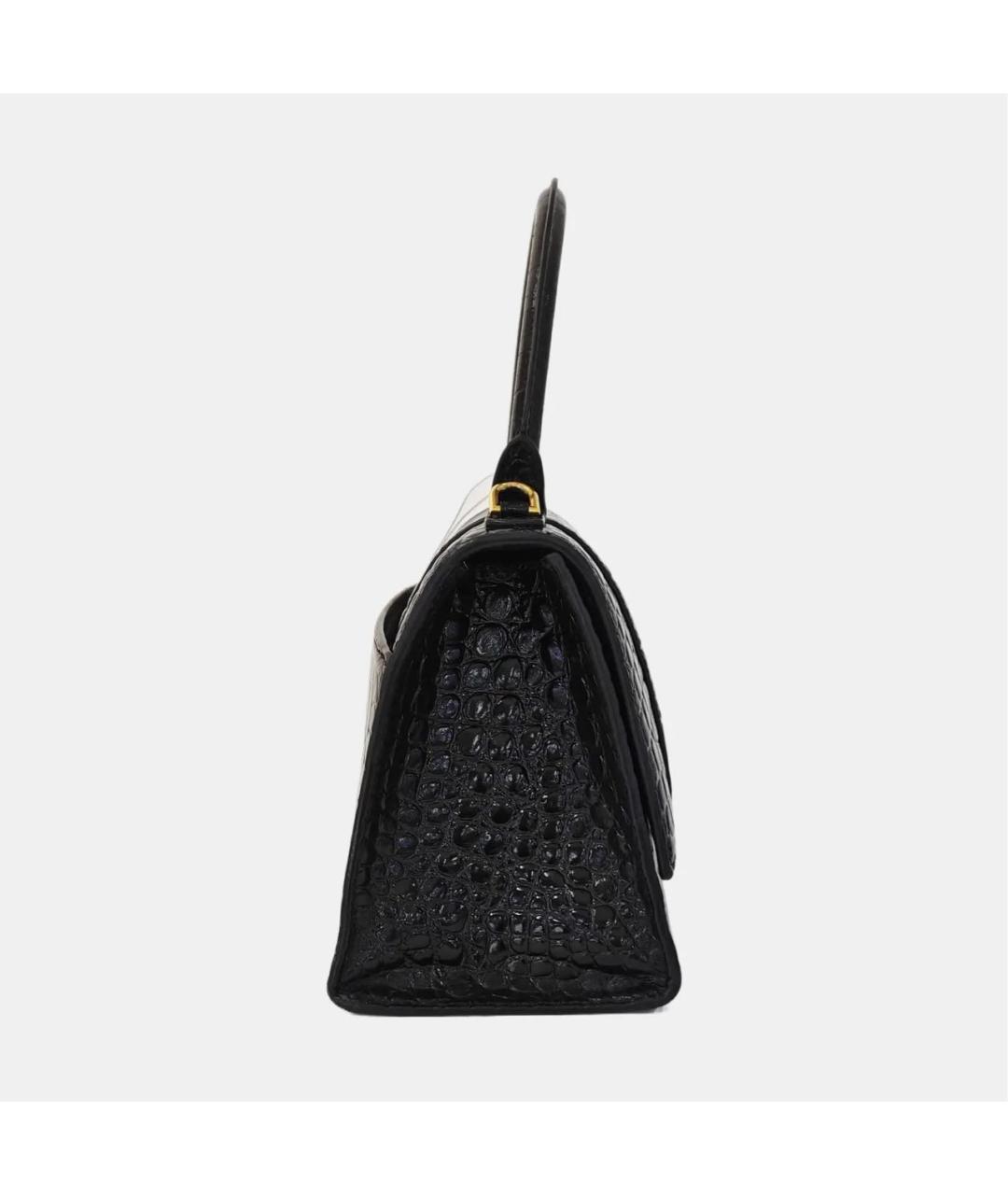 BALENCIAGA Черная кожаная сумка с короткими ручками, фото 3