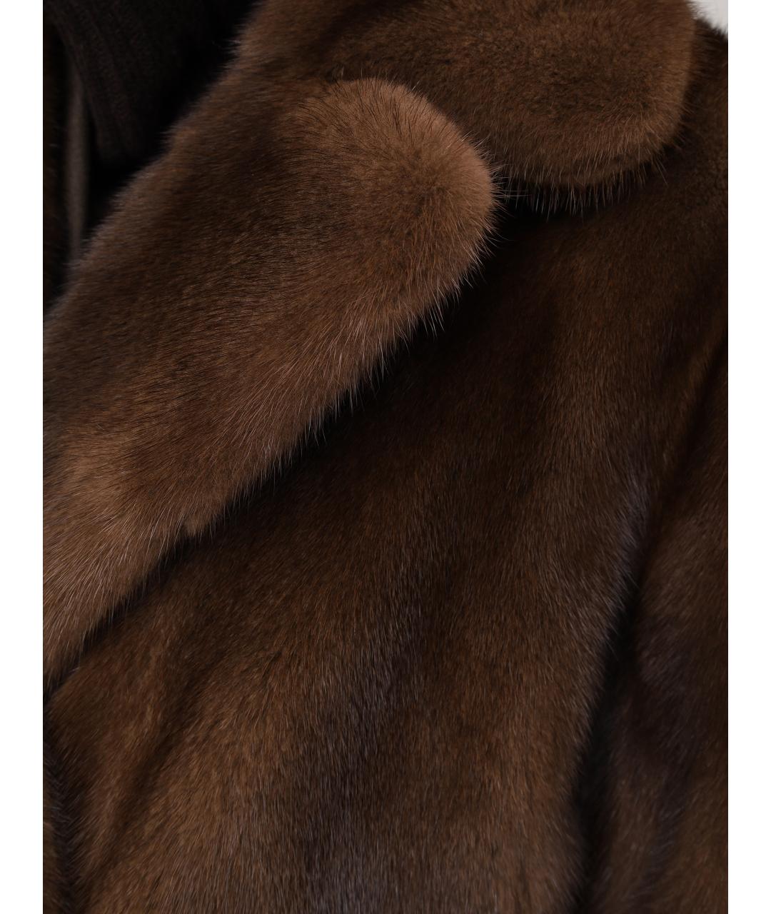 YVES SALOMON Коричневая шуба, фото 5