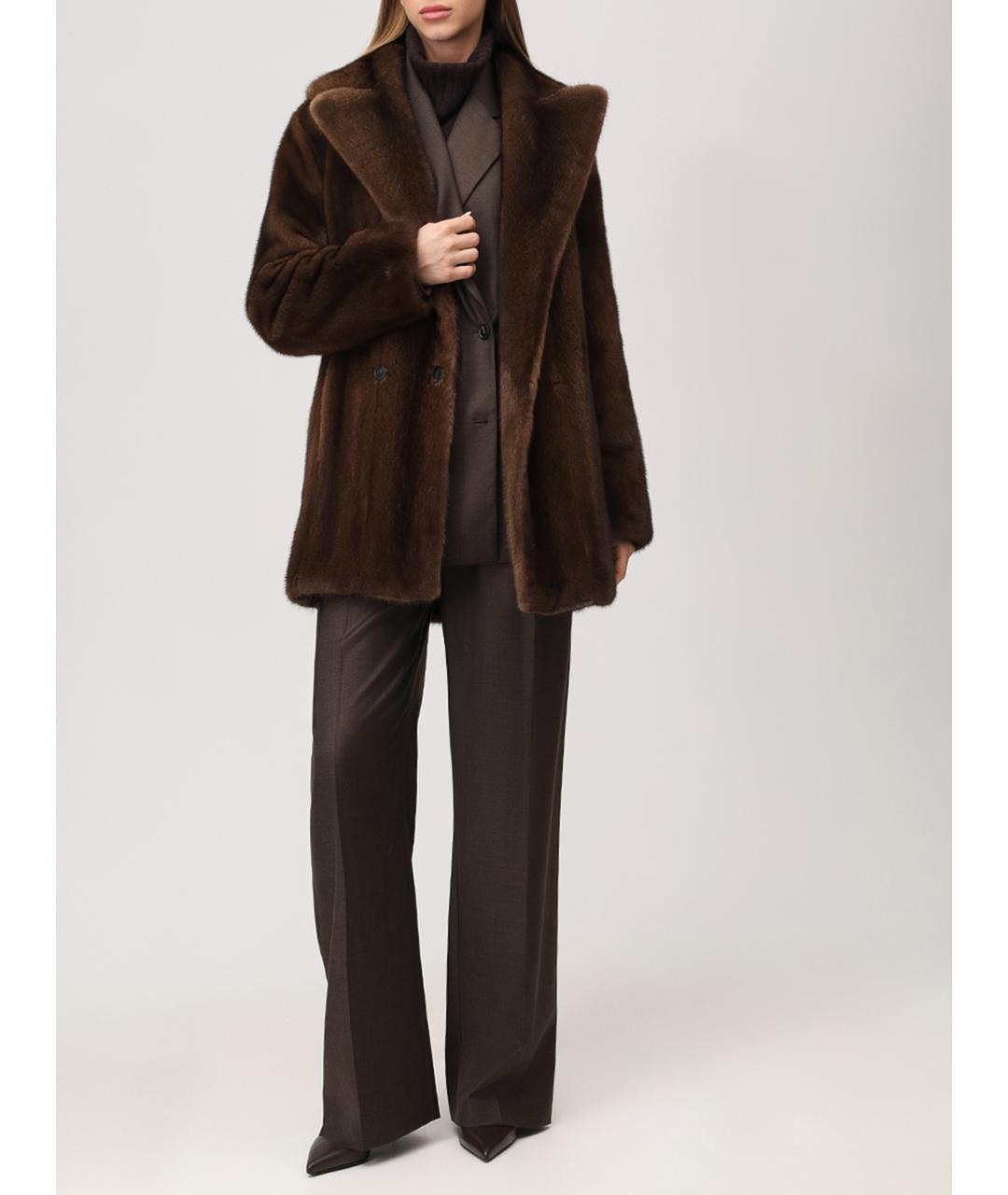 YVES SALOMON Коричневая шуба, фото 2