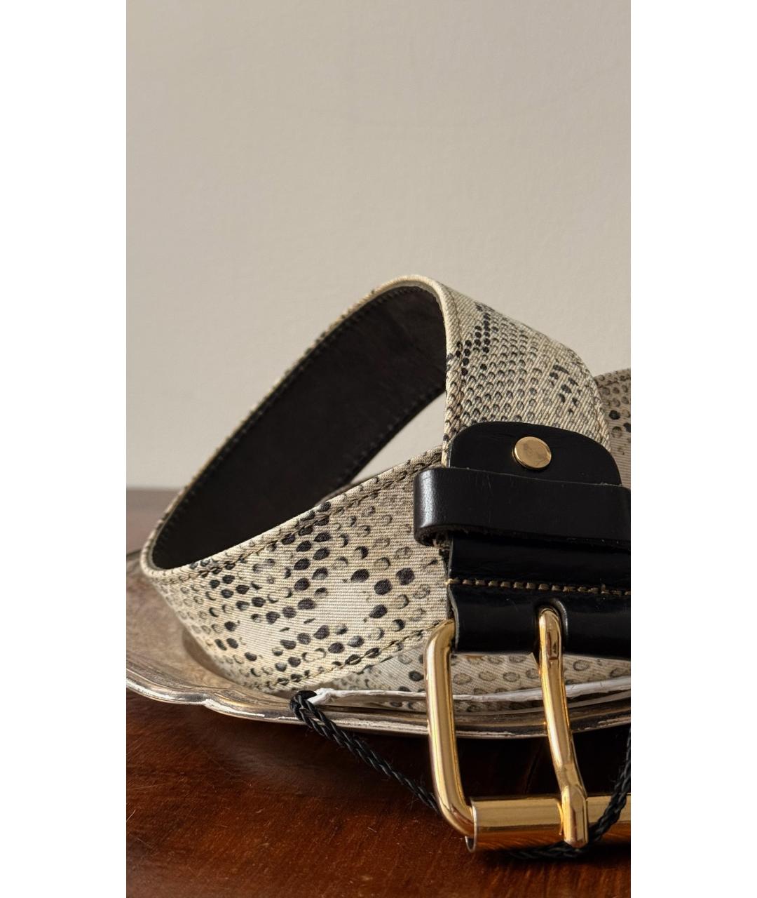 JUST CAVALLI Белый кожаный ремень, фото 2