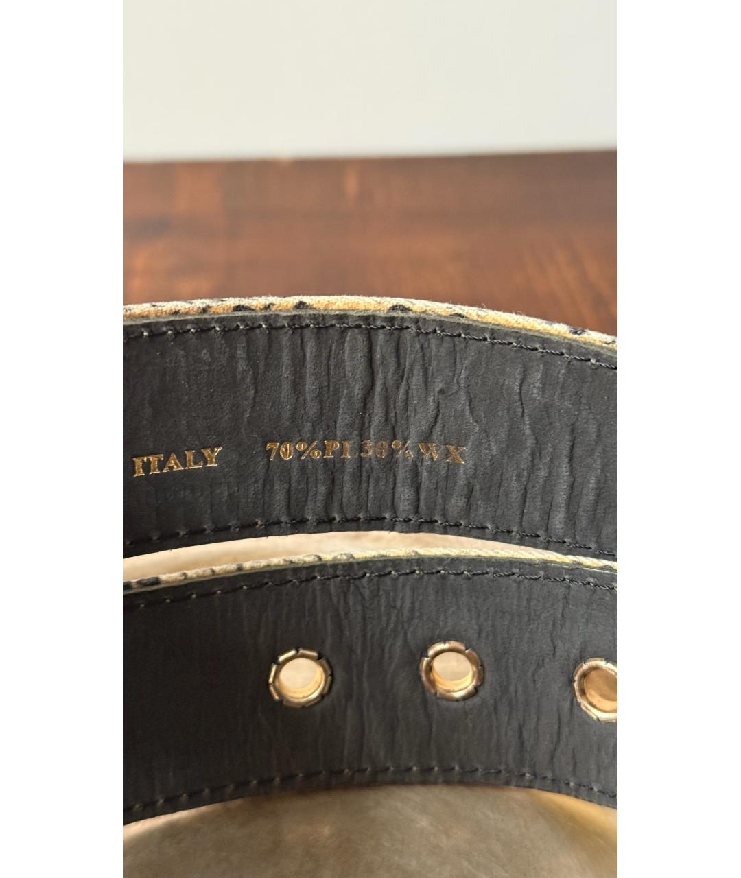 JUST CAVALLI Белый кожаный ремень, фото 5