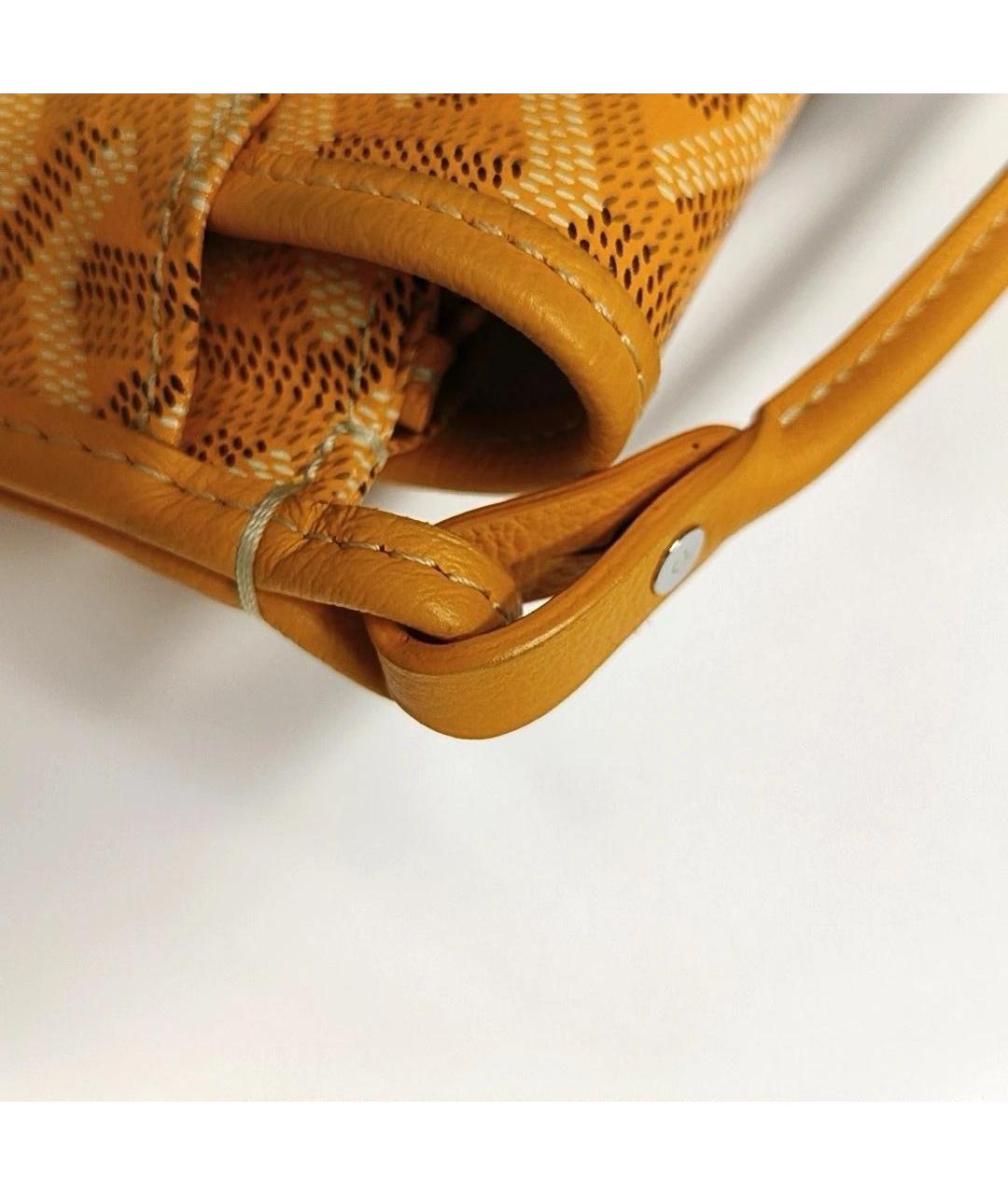 GOYARD Желтая сумка через плечо, фото 7