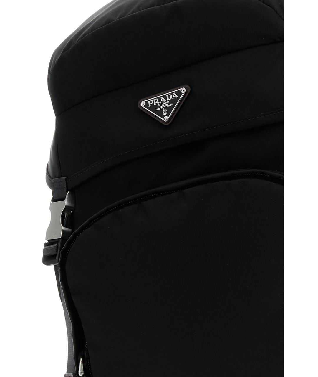 PRADA Черный синтетический рюкзак, фото 4