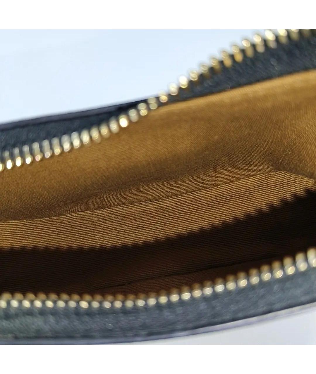 CELINE Коричневая кожаная сумка с короткими ручками, фото 5