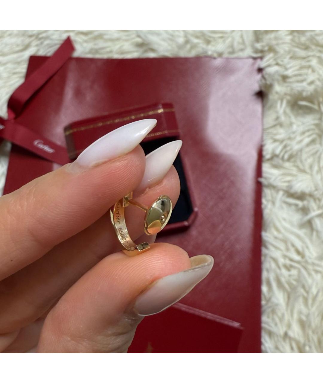 CARTIER Желтые серьги из желтого золота, фото 3