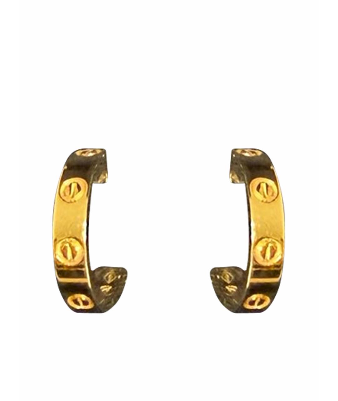 CARTIER Желтые серьги из желтого золота, фото 1