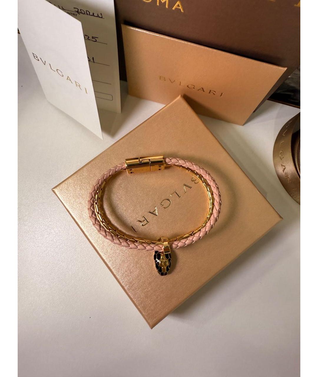 BVLGARI Бежевый латунный браслет, фото 5