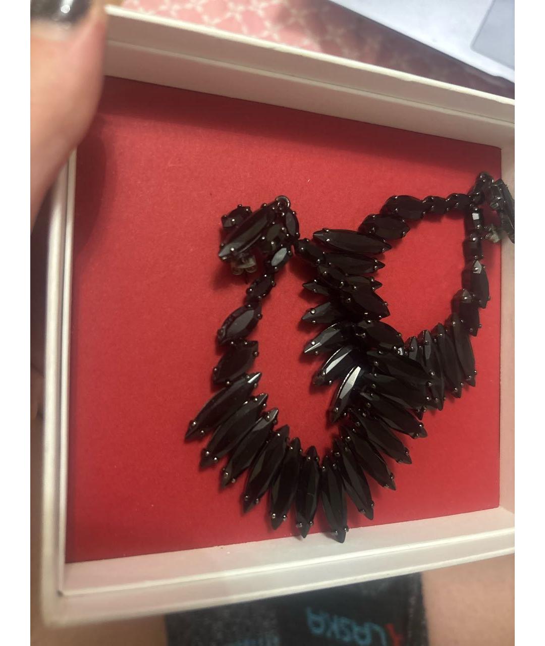 ROBERTO CAVALLI Черные серьги, фото 4