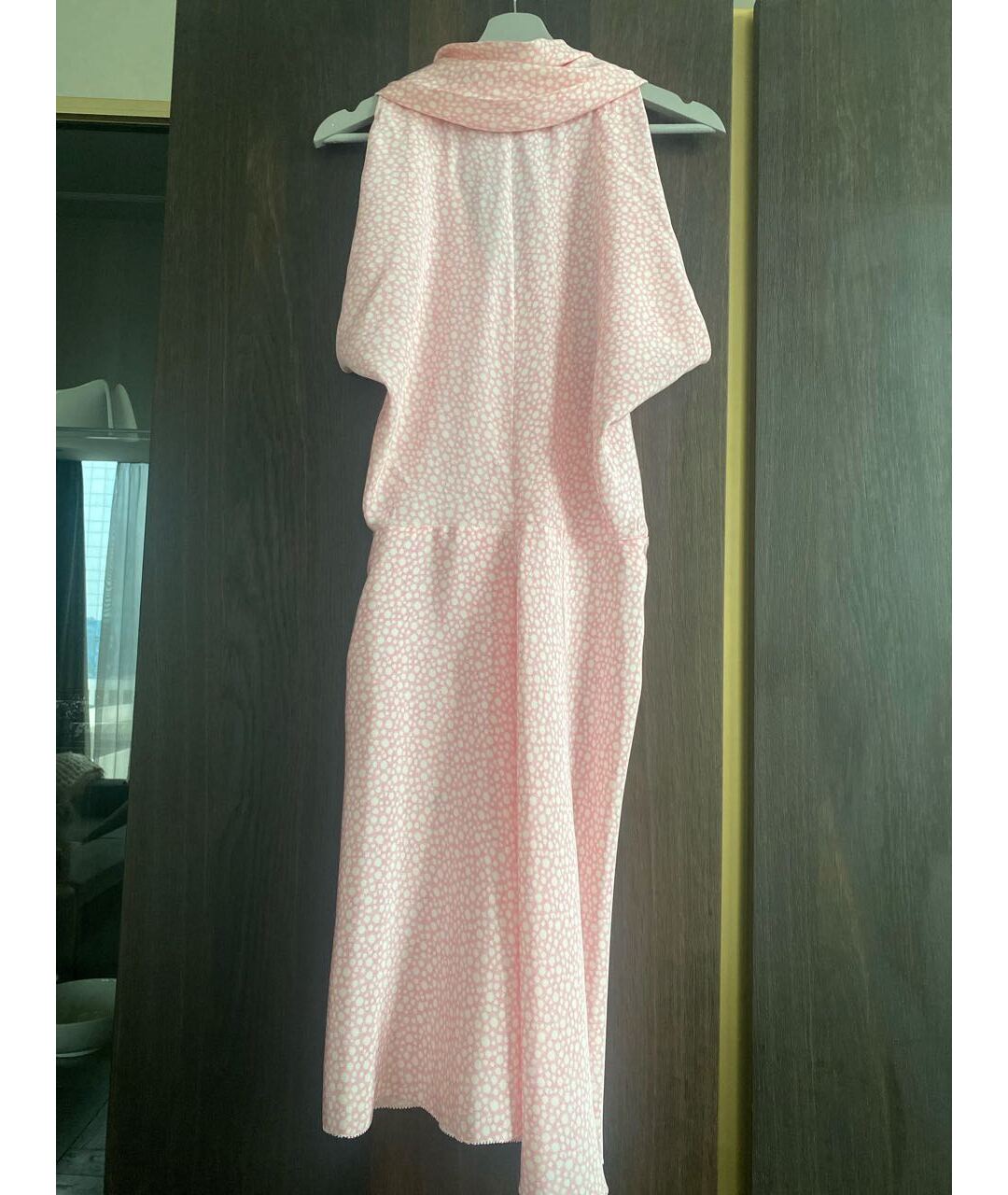 BALENCIAGA Розовое шелковое платье, фото 2