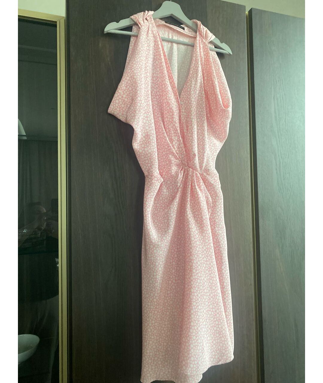 BALENCIAGA Розовое шелковое платье, фото 5