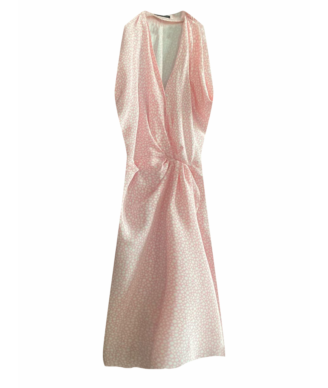 BALENCIAGA Розовое шелковое платье, фото 1