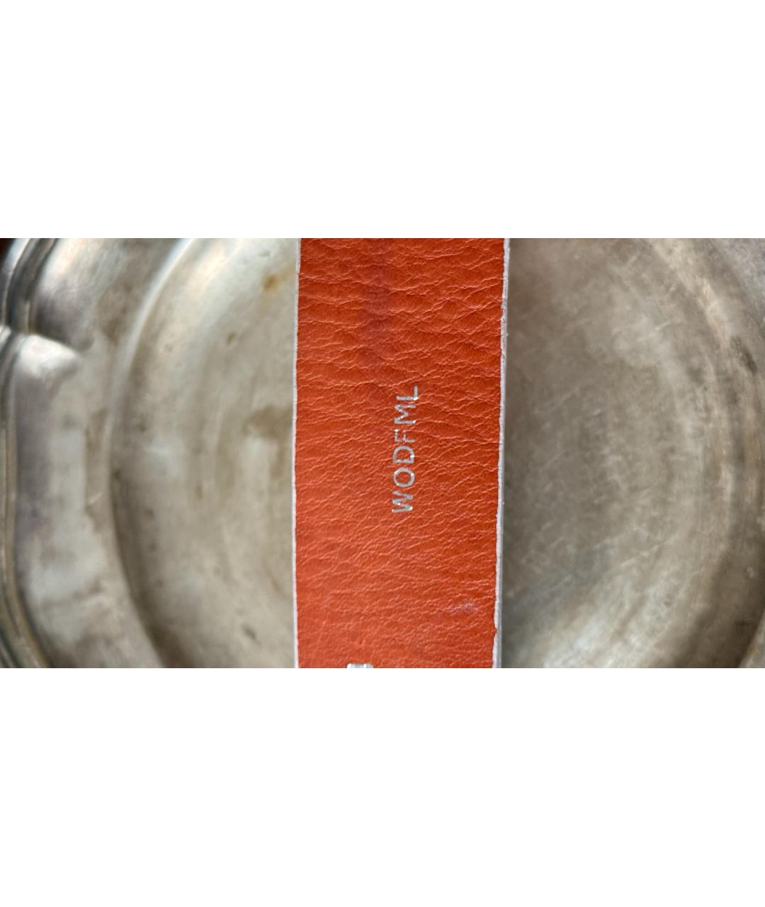 JUST CAVALLI Бежевый кожаный ремень, фото 6