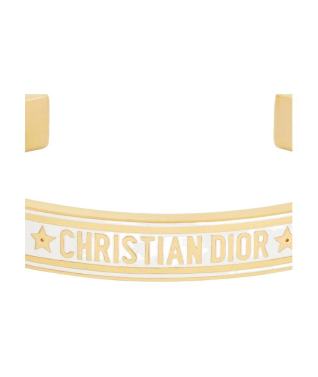 CHRISTIAN DIOR Золотой металлический браслет, фото 3