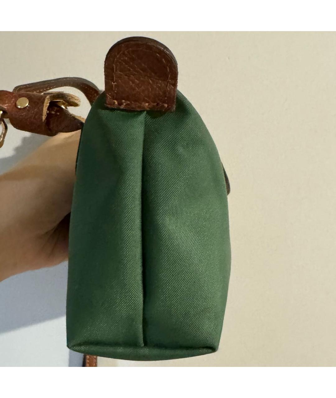 LONGCHAMP Зеленая сумка с короткими ручками, фото 8