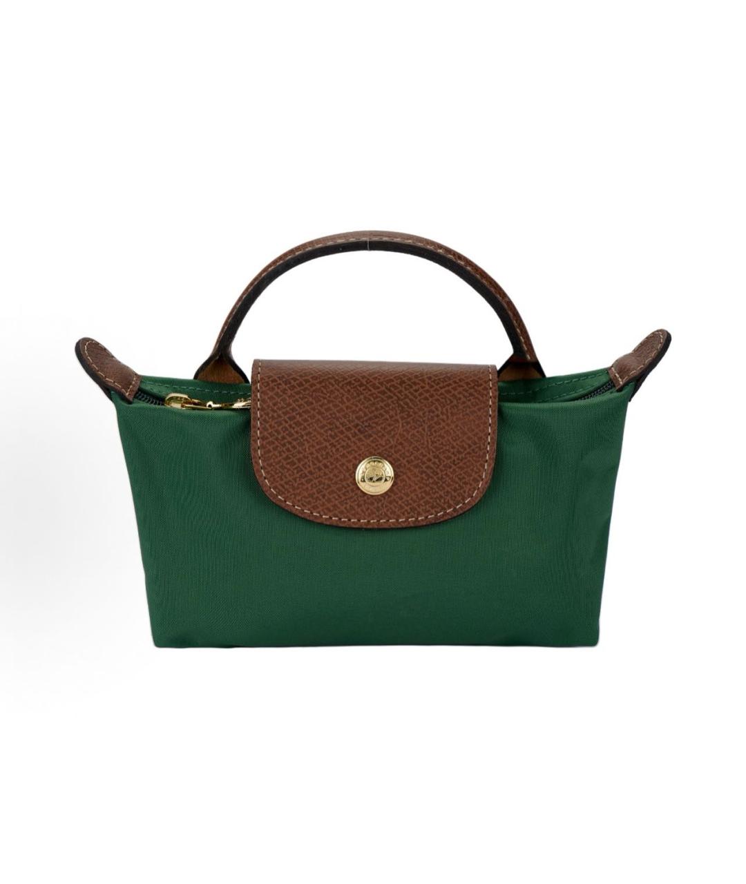 LONGCHAMP Зеленая сумка с короткими ручками, фото 9