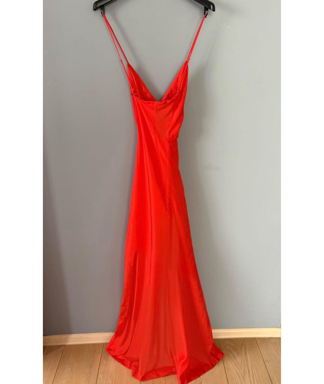 FORTE FORTE Оранжевое шелковое вечернее платье, фото 3