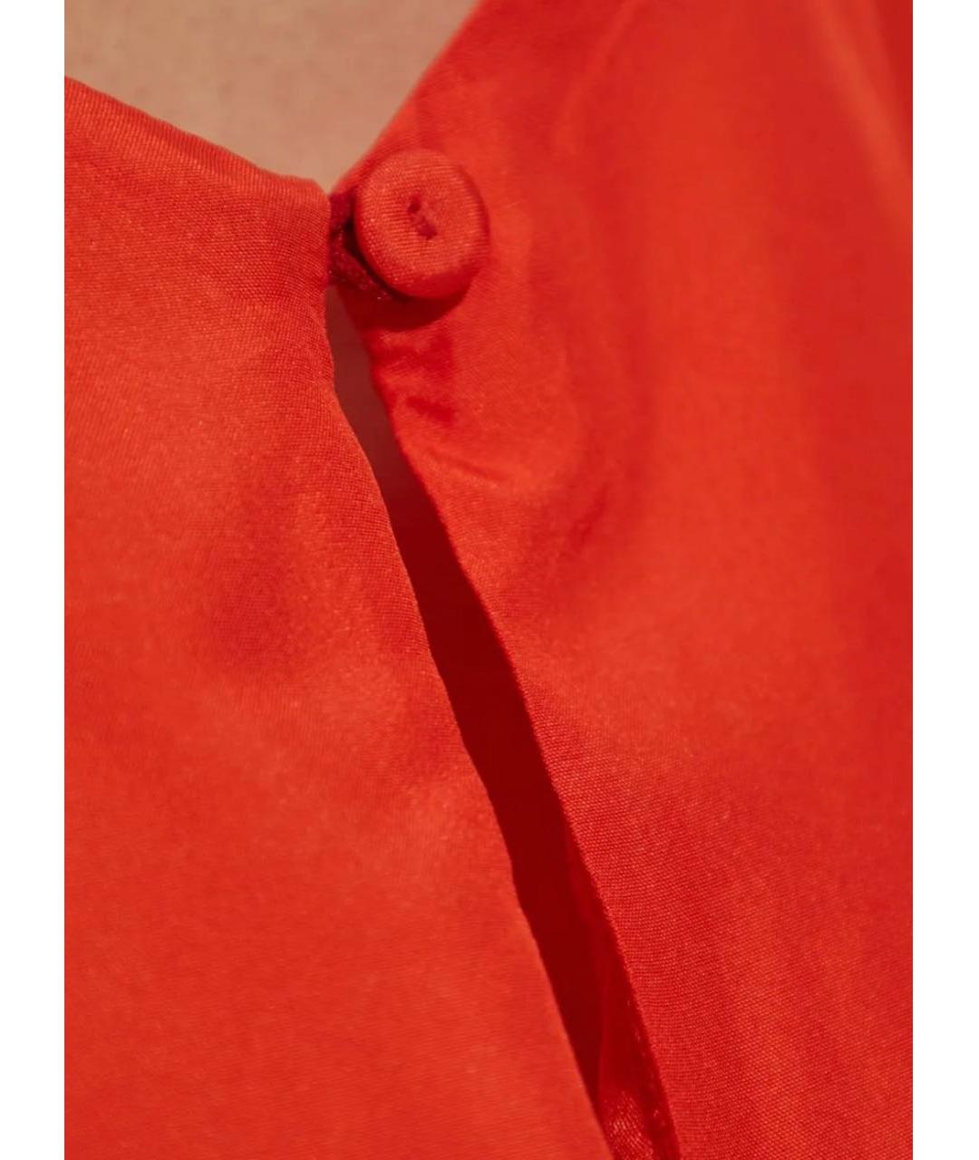 FORTE FORTE Оранжевое шелковое вечернее платье, фото 5