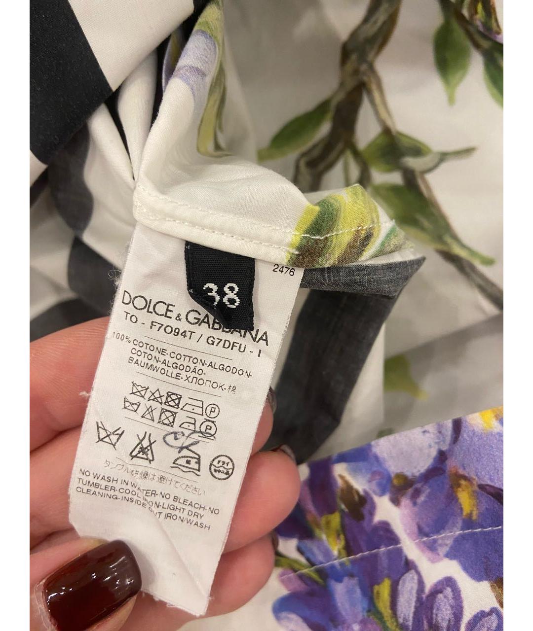 DOLCE&GABBANA Мульти хлопковая майка, фото 5