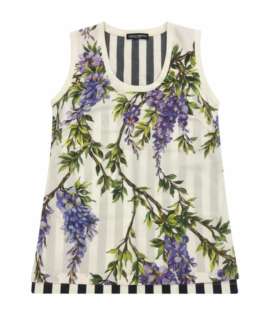 DOLCE&GABBANA Мульти хлопковая майка, фото 1