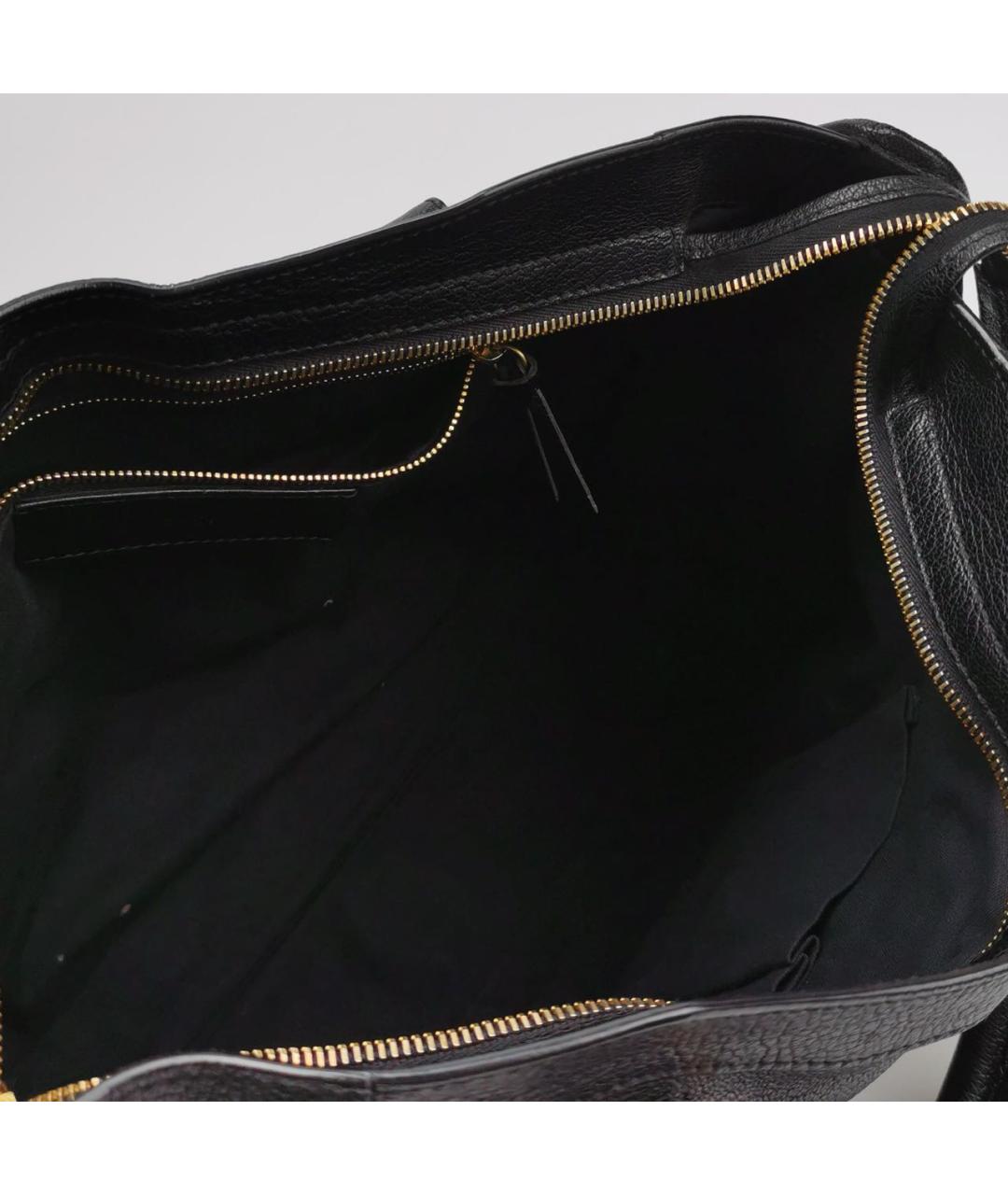 BALENCIAGA Черная кожаная сумка тоут, фото 6