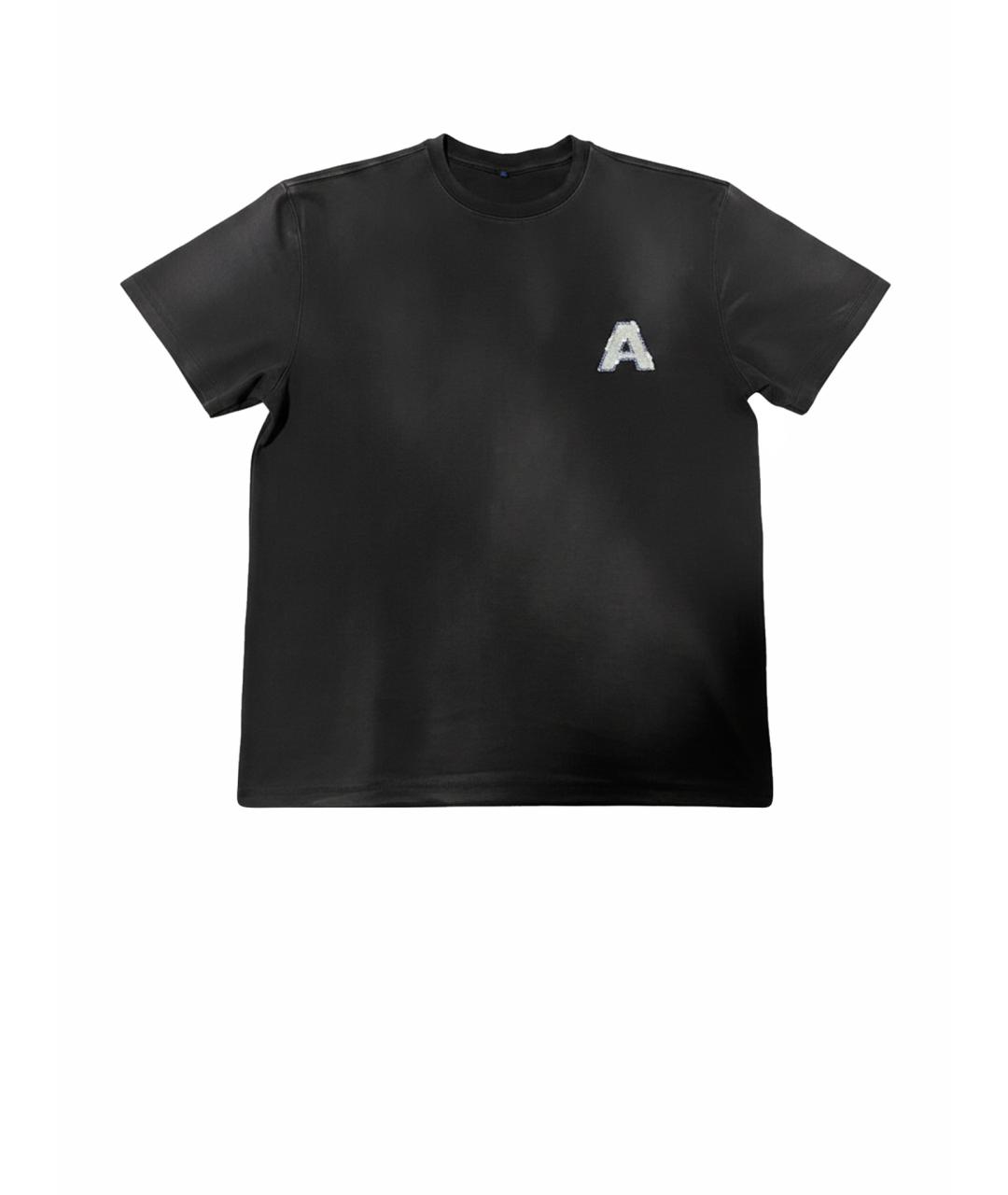 ADER ERROR Черная хлопковая футболка, фото 1