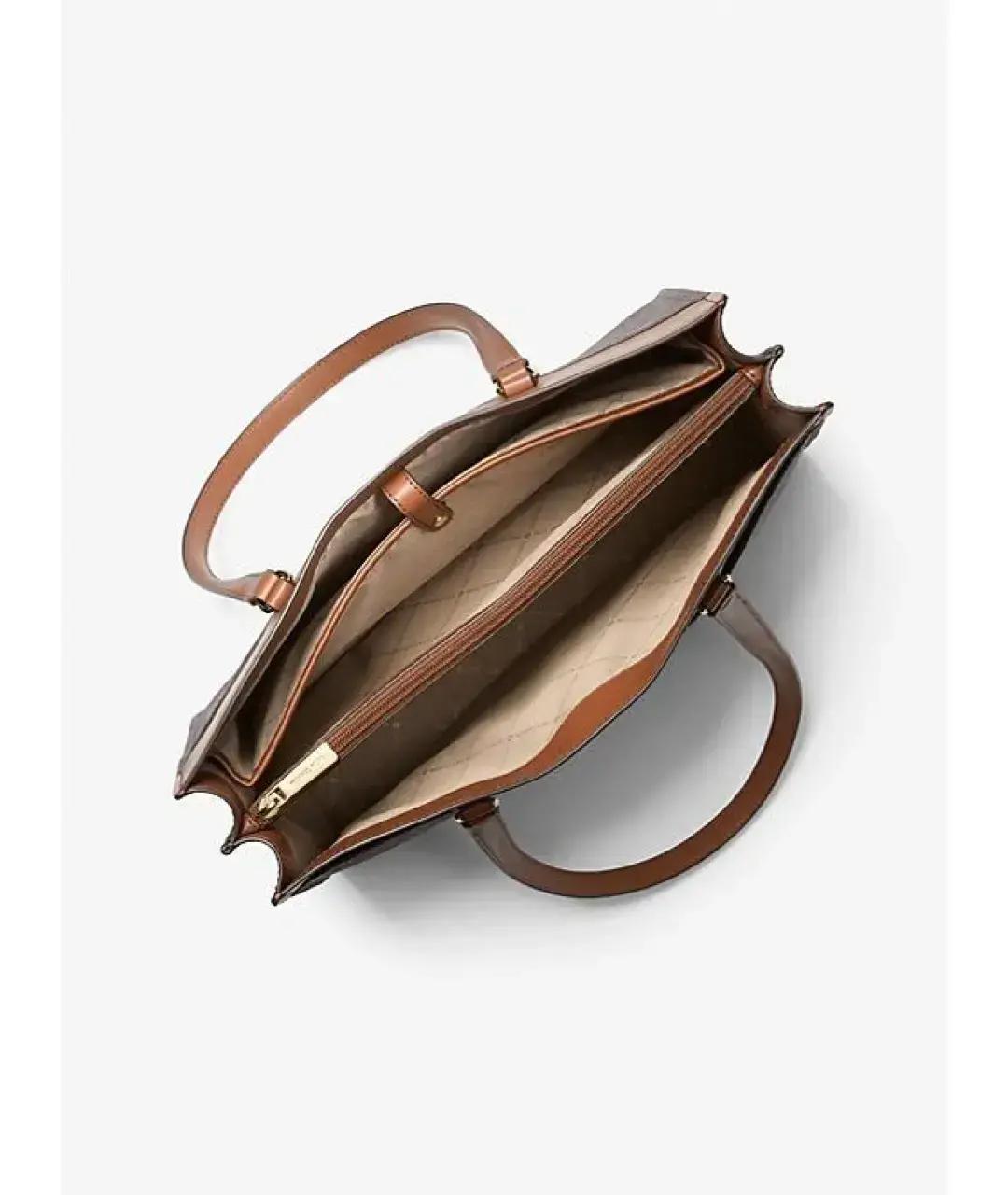 MICHAEL KORS Коричневая сумка тоут из искусственной кожи, фото 3