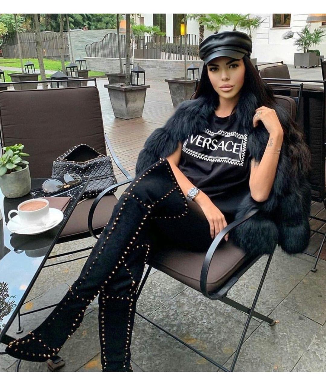 VERSACE Хлопковая майка, фото 5