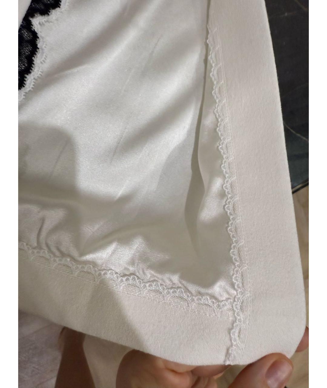 ULYANA SERGEENKO Белая шелковая юбка миди, фото 5