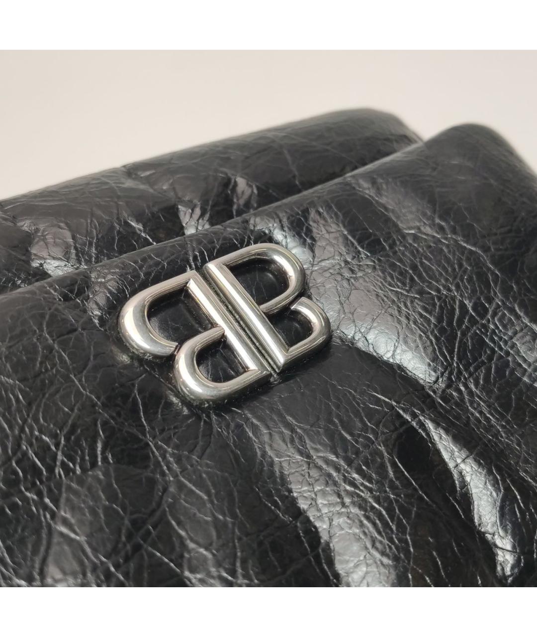 BALENCIAGA Черная кожаная сумка через плечо, фото 7