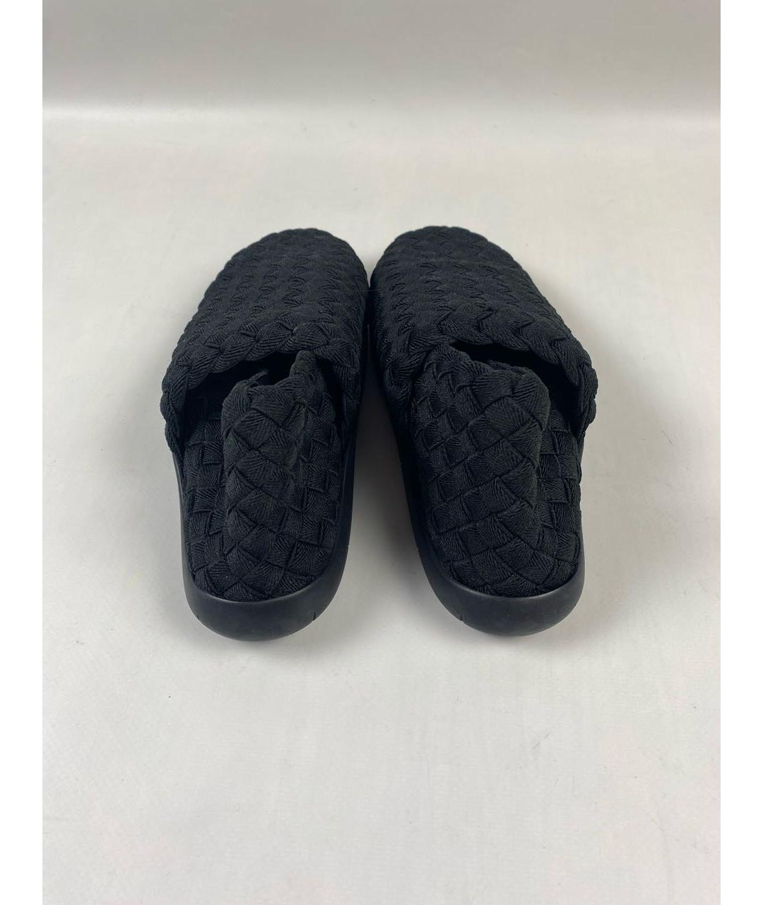 BOTTEGA VENETA Черные текстильные слипоны, фото 4