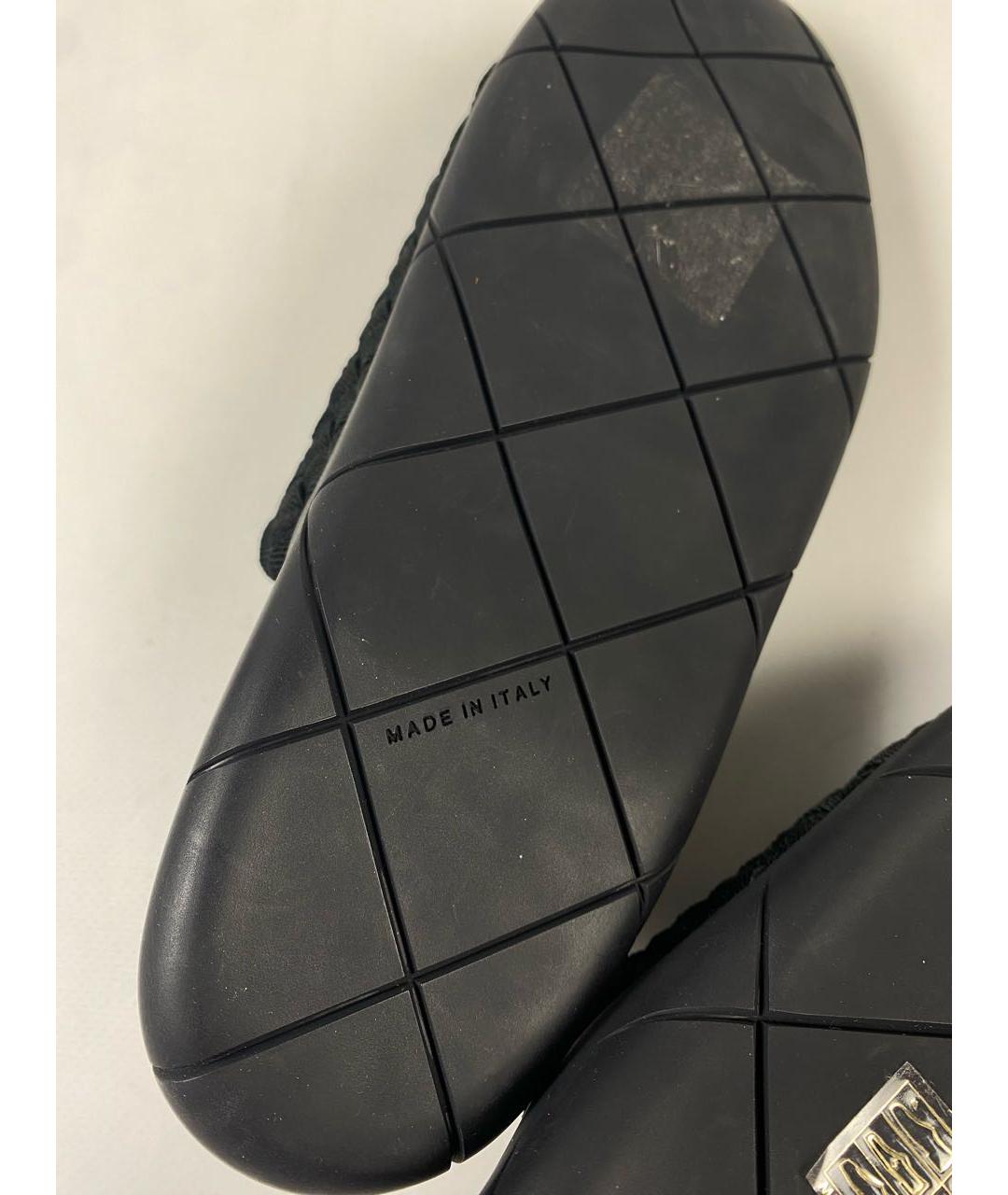 BOTTEGA VENETA Черные текстильные слипоны, фото 7