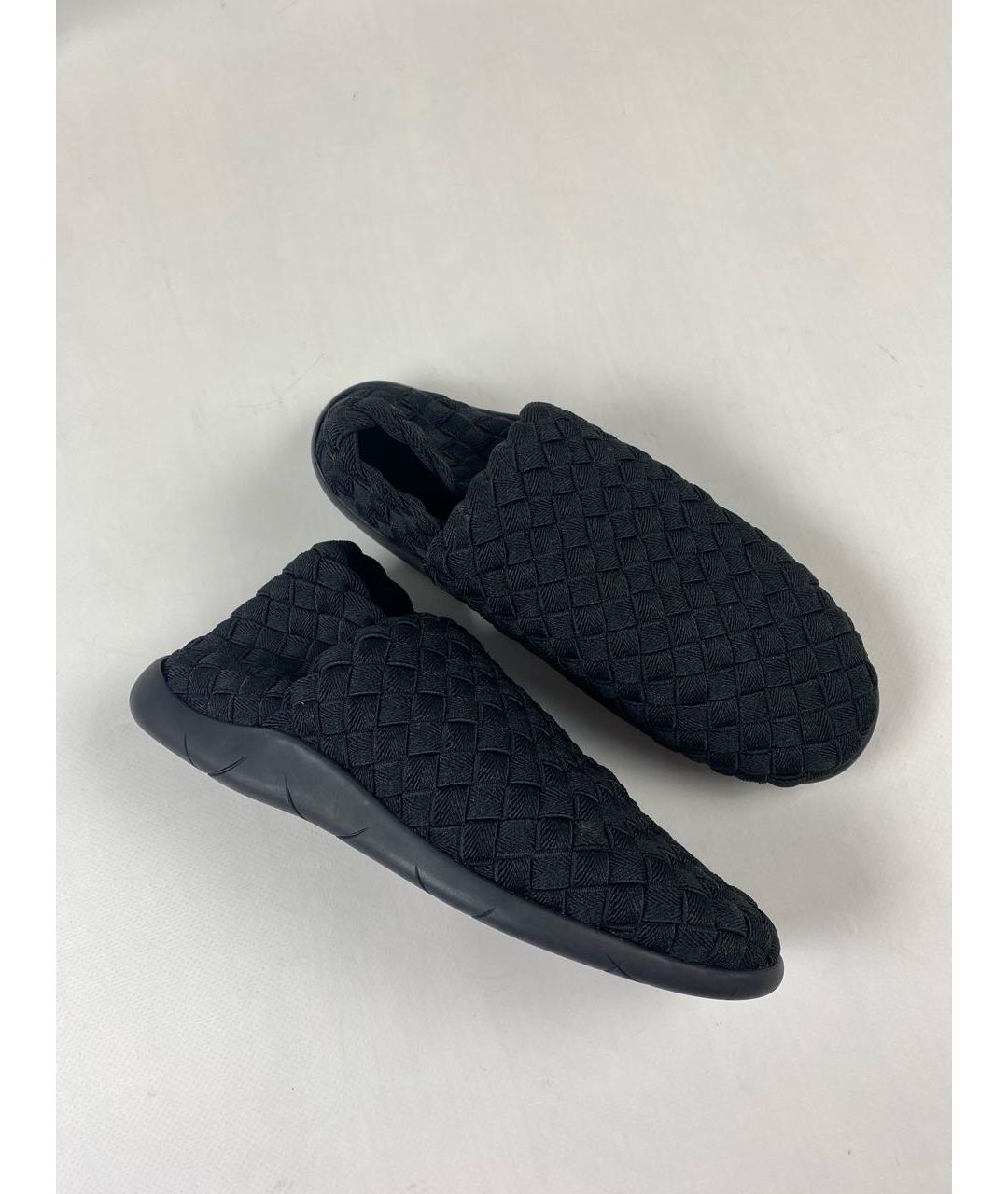 BOTTEGA VENETA Черные текстильные слипоны, фото 2